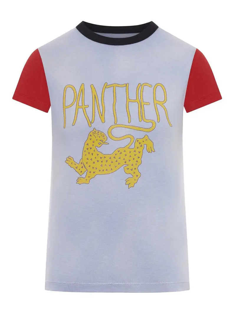 T-shirt in jersey di cotone con stampa Multicolore