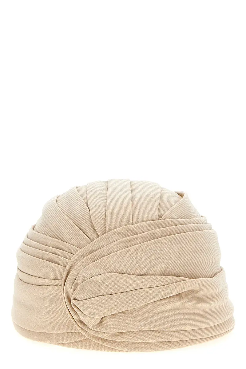 Turbante Rigido Valentino Garavani Lana Beige