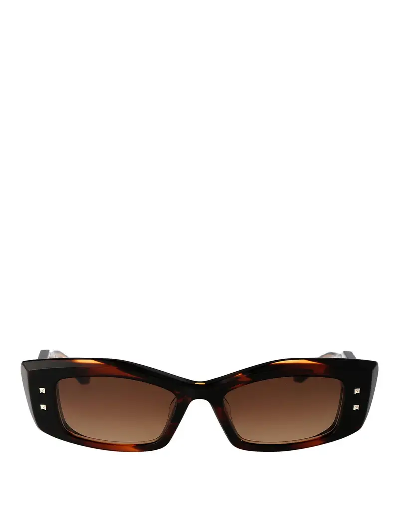 V - occhiali da sole Quattro Marrone