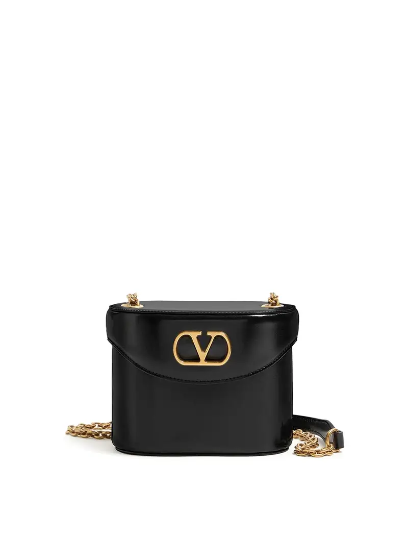 Vanity Bag Vain In Vitello Lucido Nero
