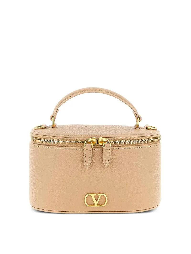 Vlogo Signature Leather Vanity Case Color Carne E Neutri