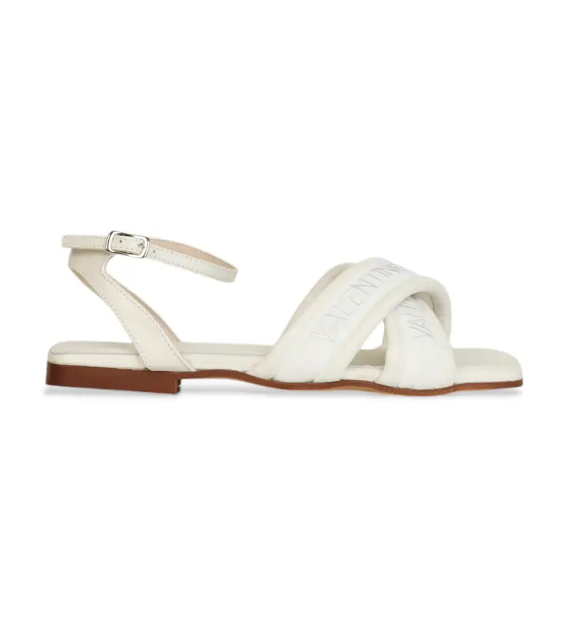 per donna 91D2542NAP Sandali in pelle beige (41), Basso, 1 a 3 cm, Fibbia, Casual Nero