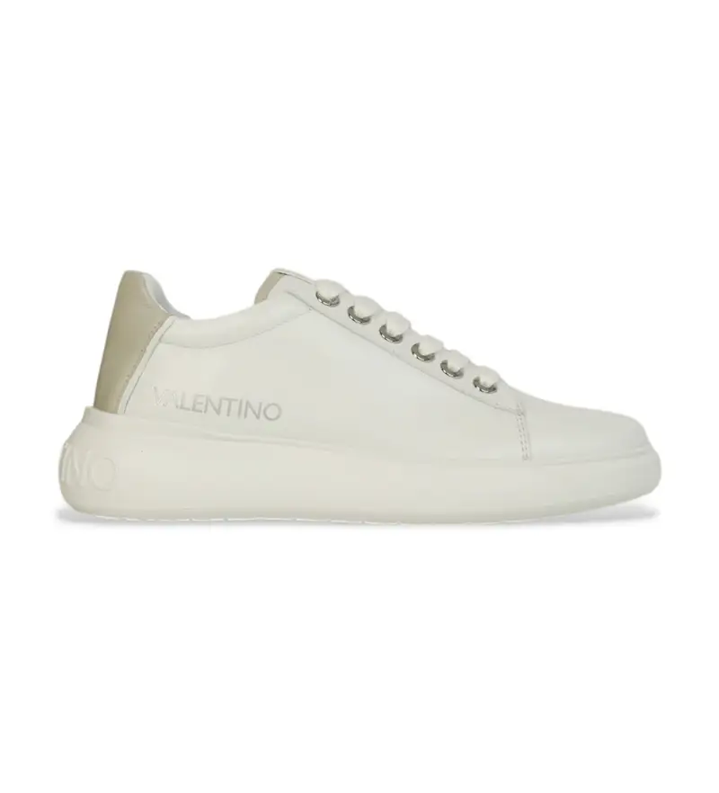 per donna. 95B2310VIT Sneakers Bounce in pelle bianca (36), Bianco, Basso, Stringhe, Casual