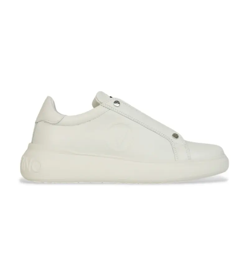 per donna. 95B2311VIT Sneakers Bounce in pelle bianca (36), Bianco, Basso, Stringhe, Casual