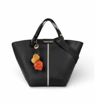 per donna VBS9OV04 Borsa shopper nera (OSFA), Nero, Casual, Poliuretano