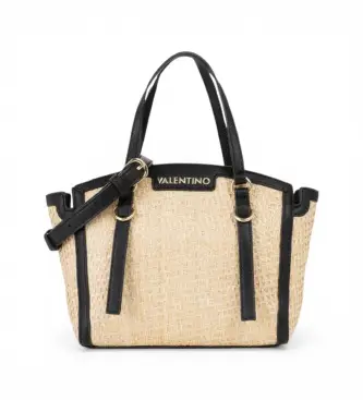 per donna VBS9R904 Borsa shopper beige e nera (OSFA), Casual, Poliuretano