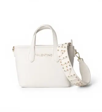 per donna VBS9UM06 Mini borsa bianca con borchie (OSFA), Bianco, Casual, Poliuretano Oro