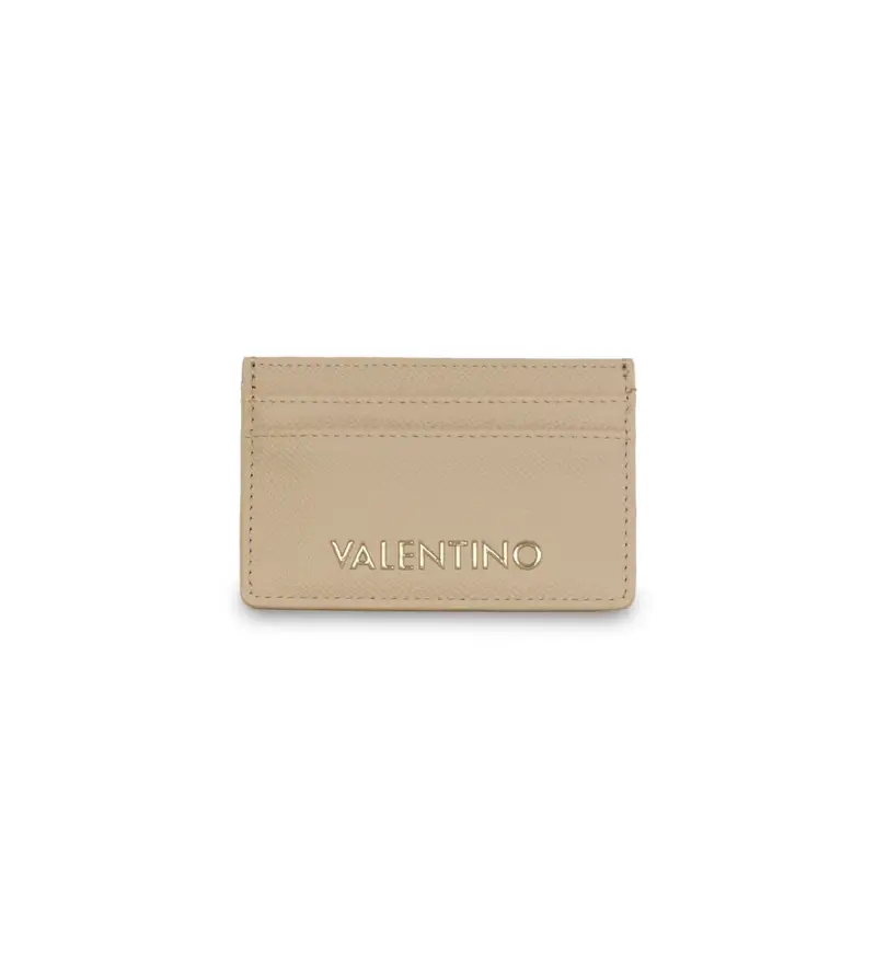 per donna VPS9AD121 Porta carte con logo beige (OSFA), Casual, Poliuretano