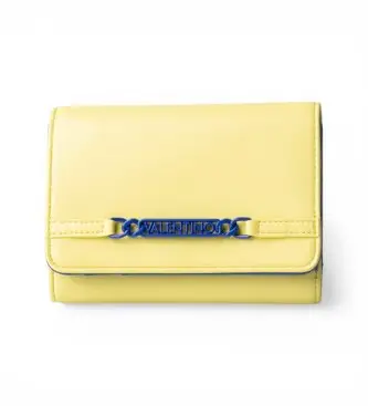 per donna VPS9P843 Portafoglio con logo giallo (OSFA), Casual, Poliestere, Poliuretano