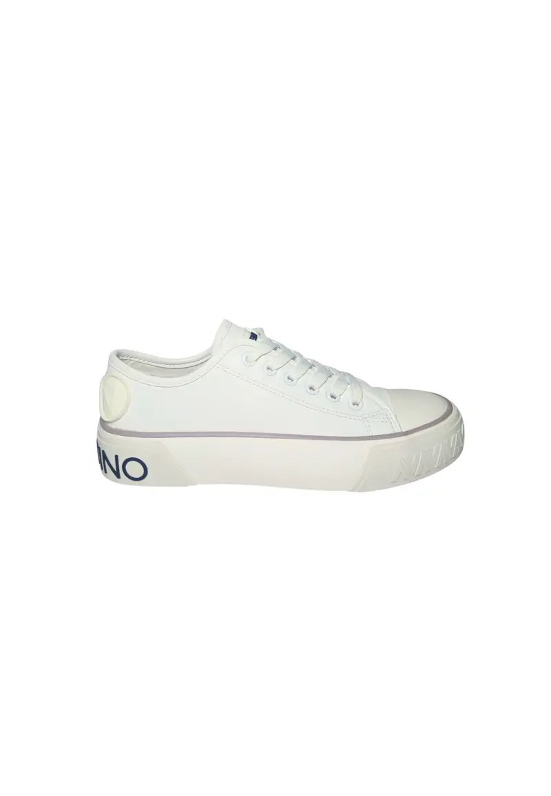 Scarpe Donna Valentino Sneaker basse con logo WHITE