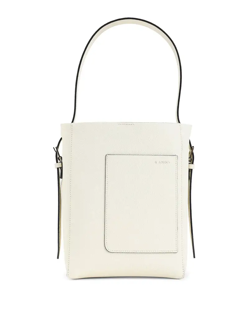 Borsa a secchiello piccola Bianco