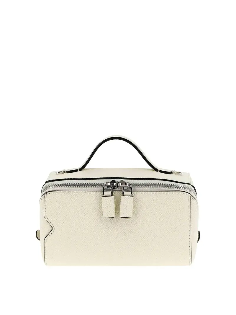 Borsa a tracolla della linea V Bianco