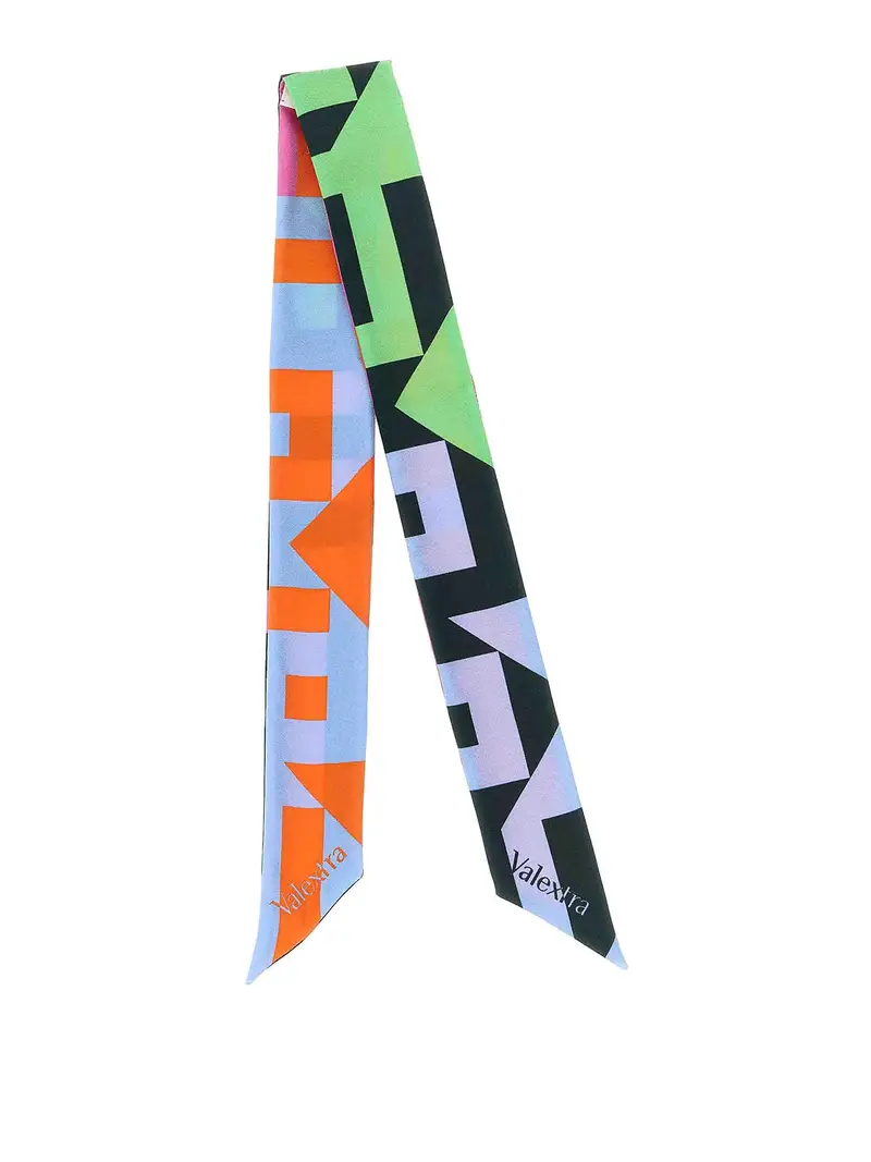 Nastro di seta con linee d amore Multicolore