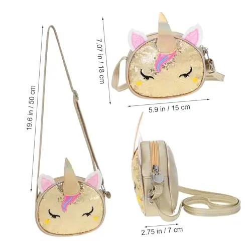 VALICLUD Borsa a tracolla Bambina Oro 2863666 miniatura 2