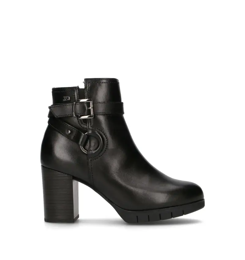 Tronchetto donna nero in pelle Vario