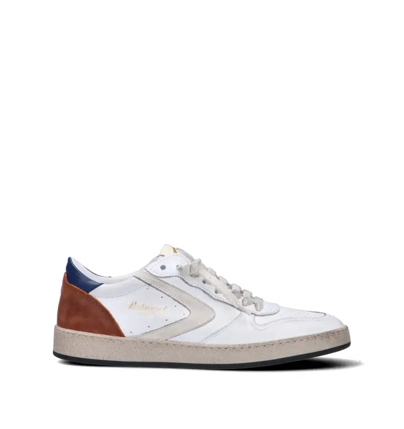 DAVIS HERITAGE Sneaker uomo bianca in pelle Vario
