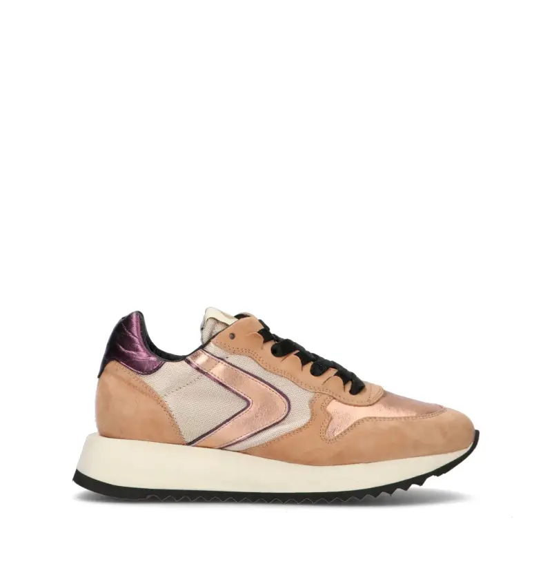 MAGIC RUN Sneaker donna salmone in pelle Vario