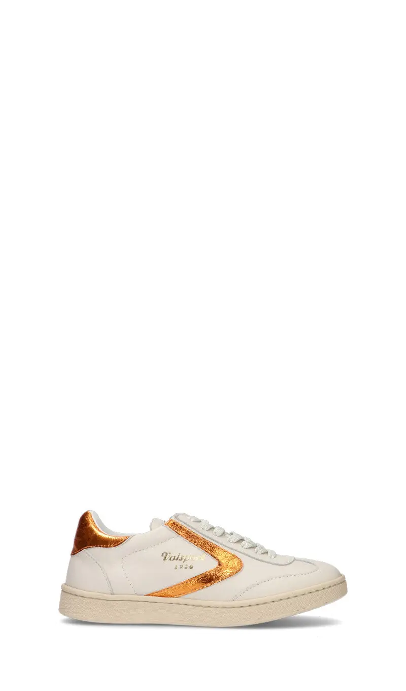 OLIMPIA Sneaker donna bianca/arancio in pelle Vario