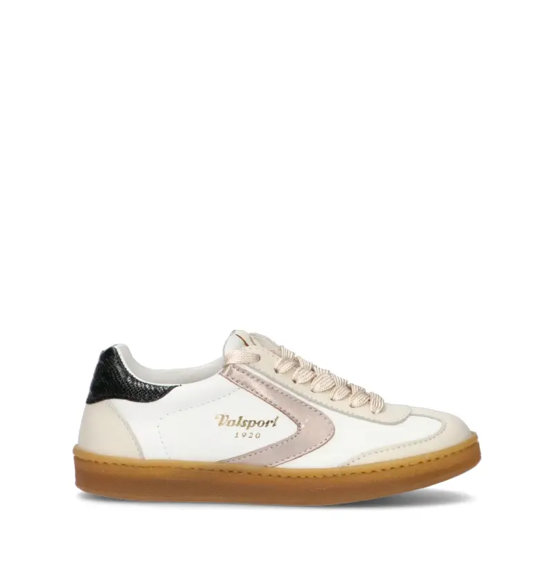 OLIMPIA Sneaker donna bianca in pelle Vario