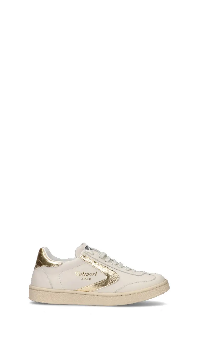OLIMPIA Sneaker donna bianca/oro in pelle Vario