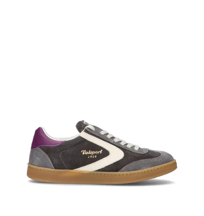OLIMPIA Sneaker uomo grigia in suede Vario