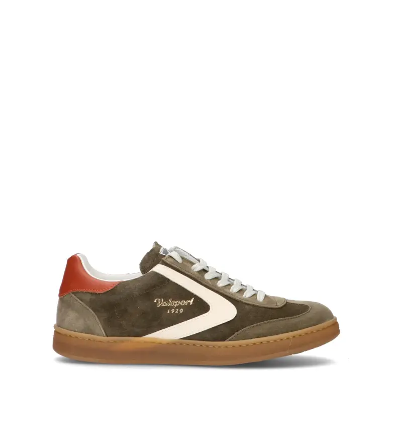 Valsport Sneakers uomo verde oliva in suede OLIMPIA