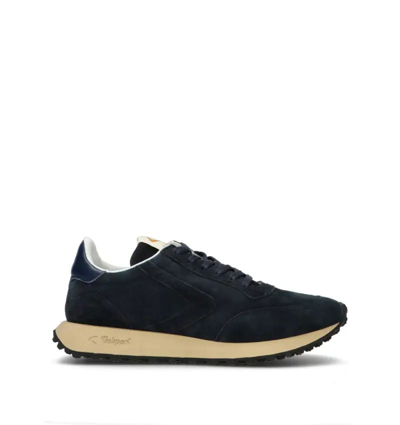 Sneaker uomo blu in suede Vario