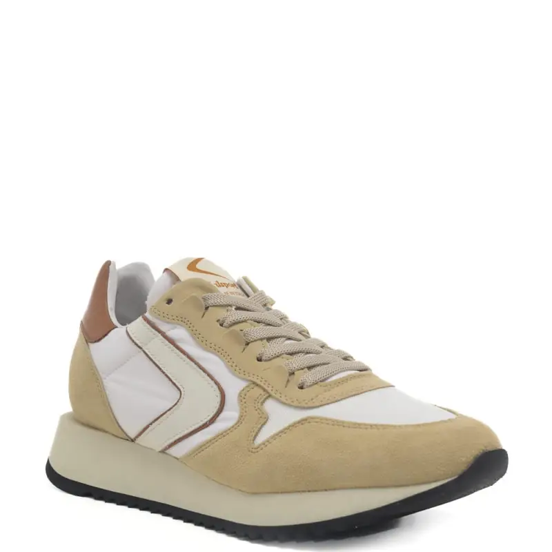Valsport sneakers da uomo magic heritage con inserti in suede bianco e beige miniatura 2