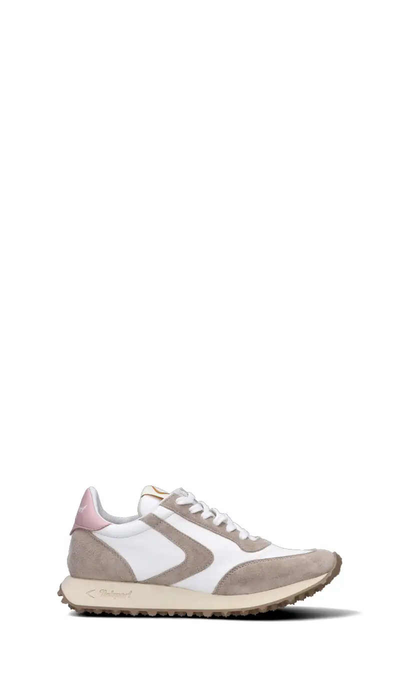 START Sneaker donna bianca/taupe in pelle Vario