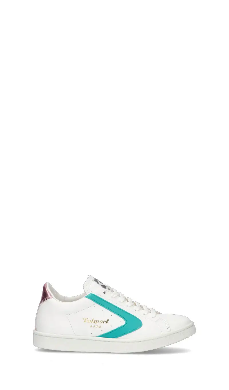 TOURNAMENT Sneaker donna bianca/acquamarina in pelle Vario