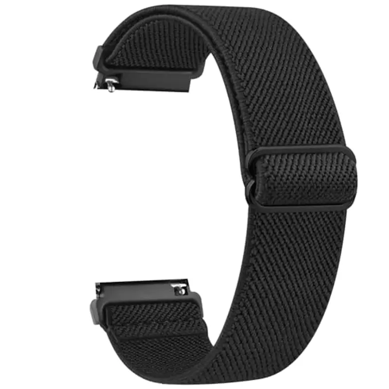 Vancle Cinturino Tessuto per 18mm 20mm 22mm Orologio, Elastico Cinturini di Ricambio in Nylon con Rilascio Rapido,