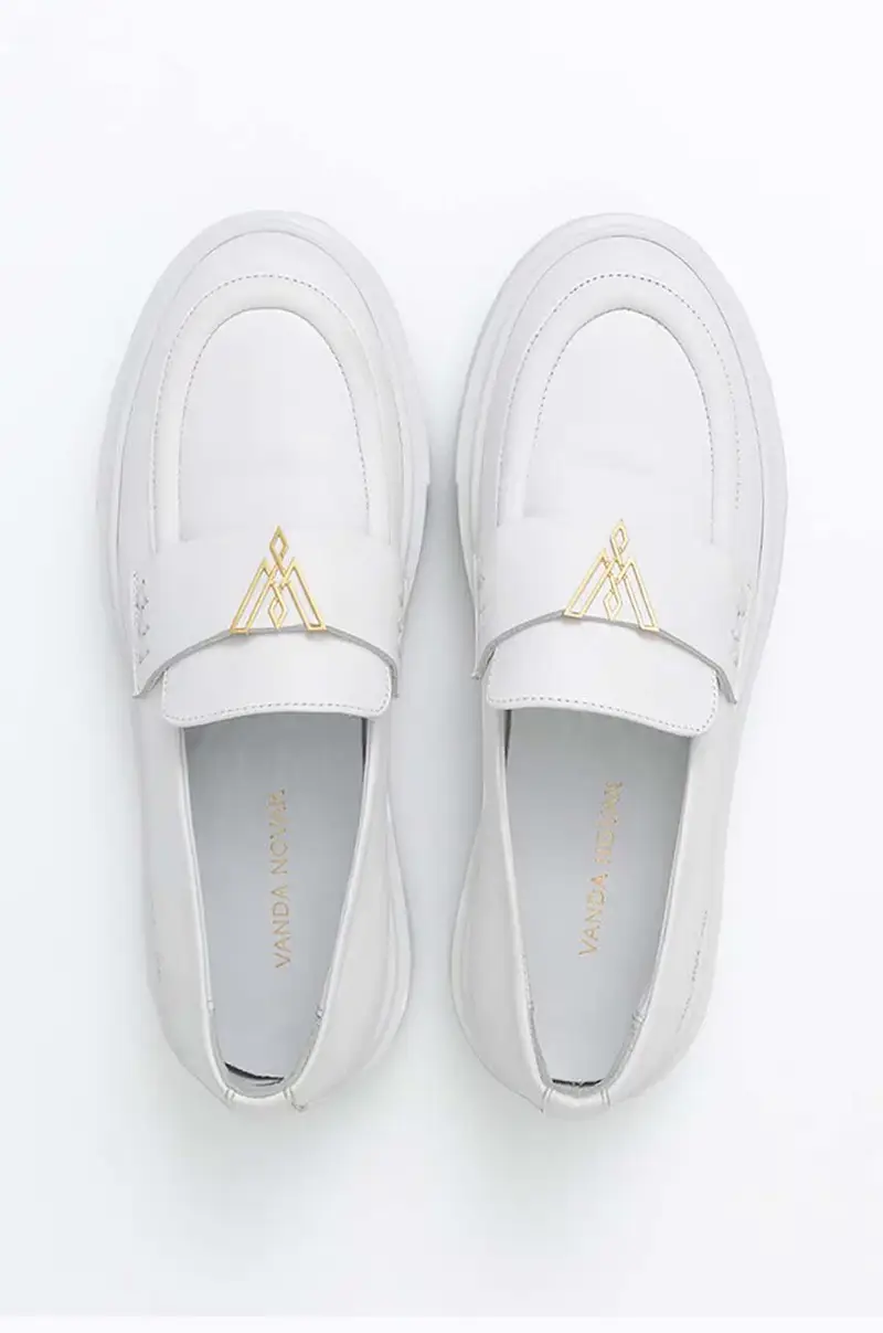 Vanda Novak Mocassini Donna Bianco 3918577 miniatura 4