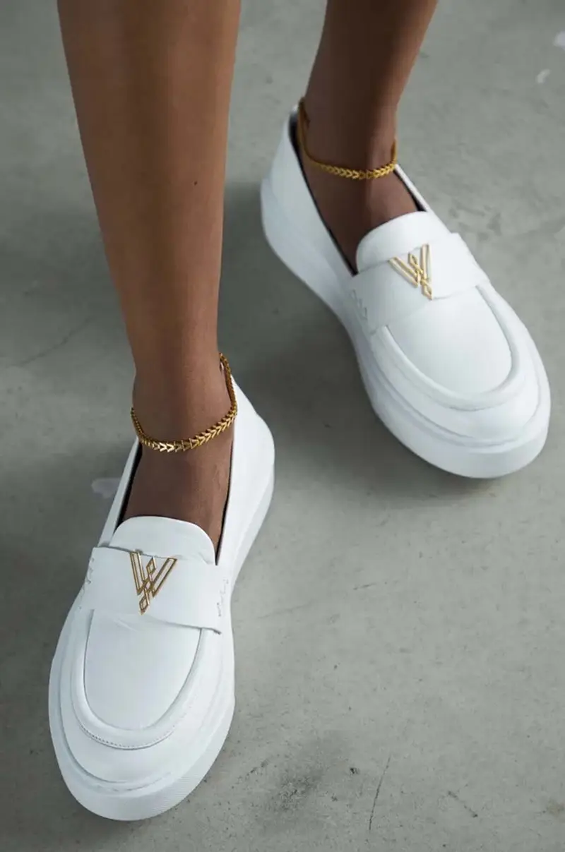 Vanda Novak Mocassini Donna Bianco 3918577 miniatura 5