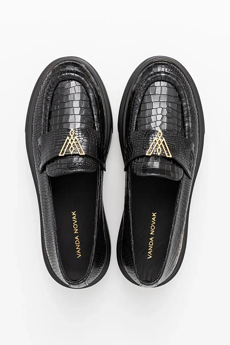 Vanda Novak Mocassini Donna Nero 3845754 miniatura 4