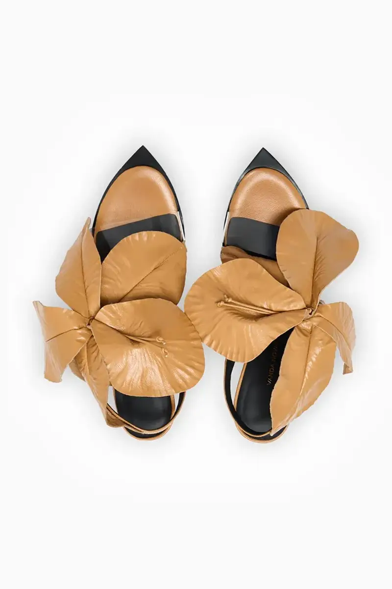 sandali in pelle Daisy colore beige Daisy miniatura 4