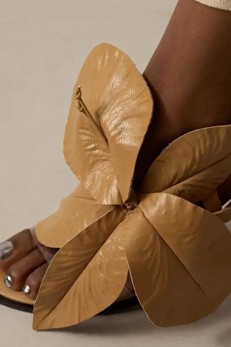 sandali in pelle Daisy colore beige Daisy miniatura 5