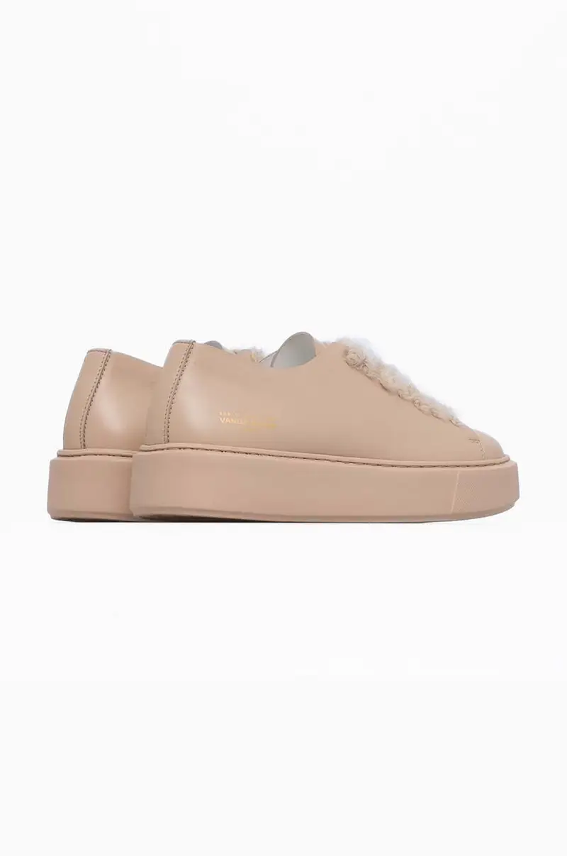 sneakers in pelle Grace colore beige miniatura 3