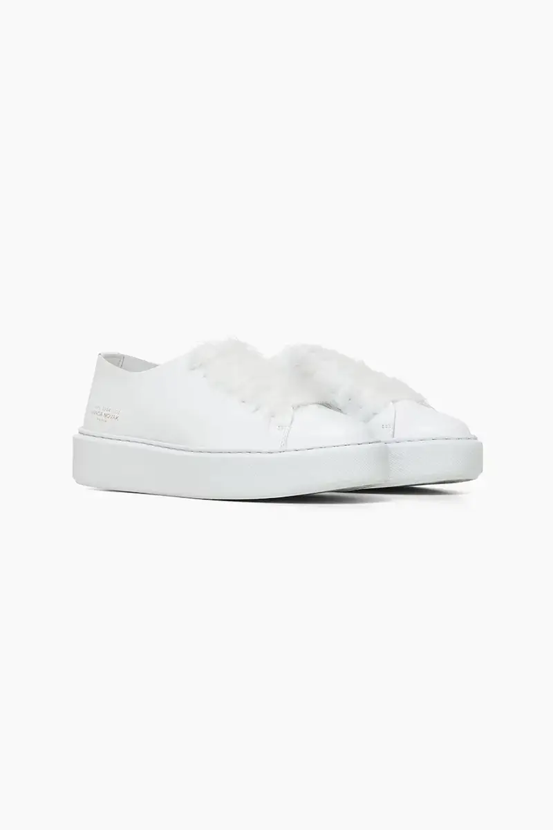 sneakers in pelle Grace colore bianco miniatura 2