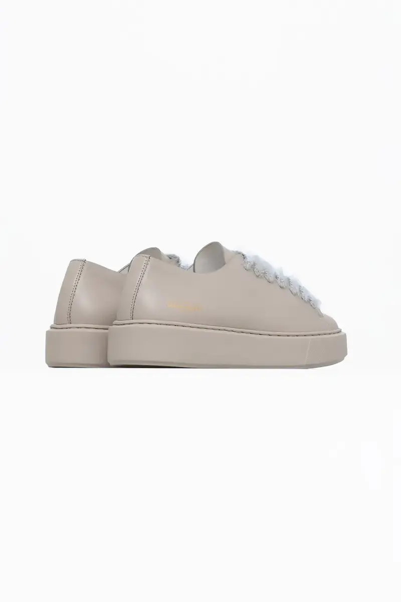 sneakers in pelle Grace colore grigio miniatura 3