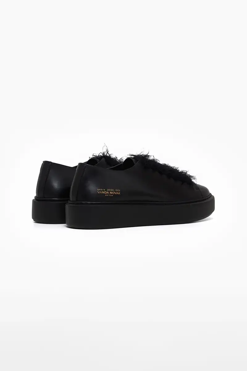 sneakers in pelle Grace colore nero miniatura 3