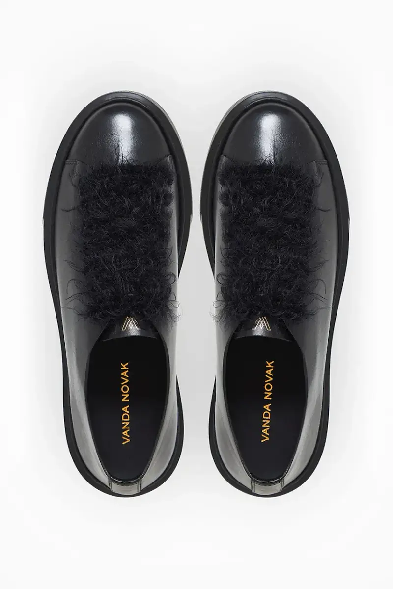 sneakers in pelle Grace colore nero miniatura 4