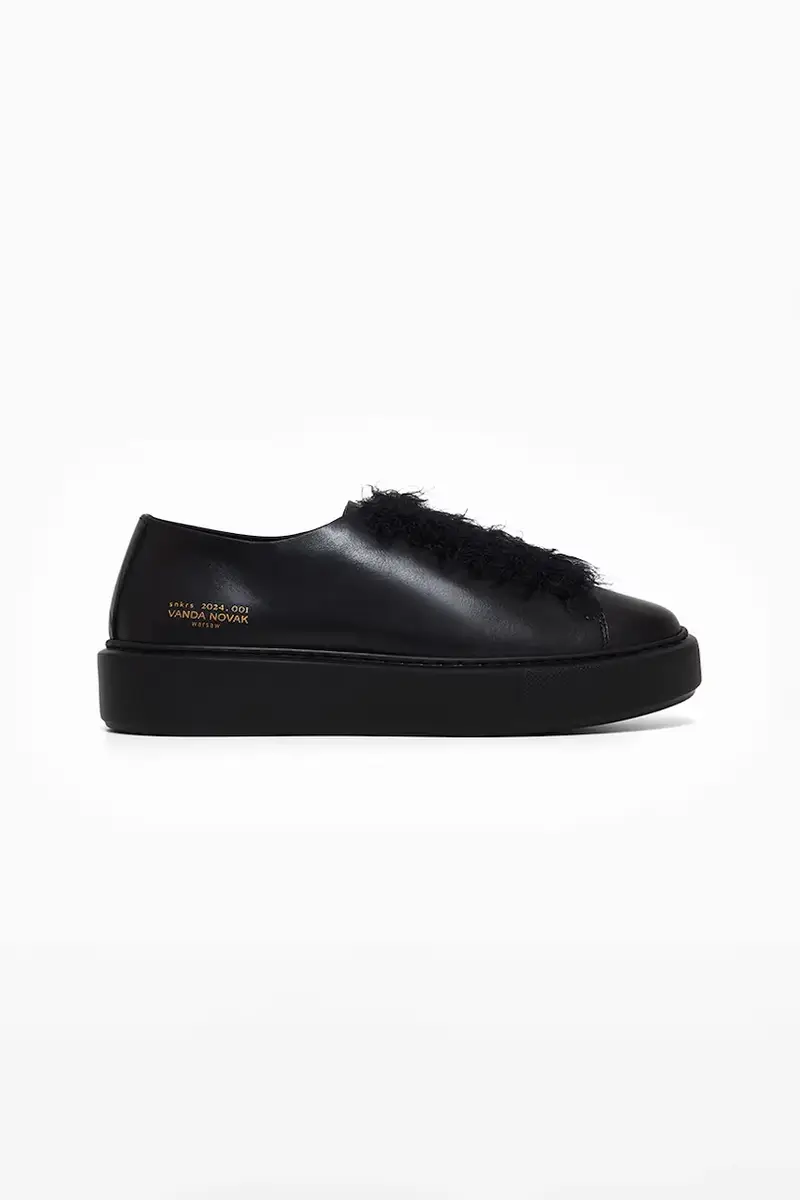 sneakers in pelle Grace colore nero
