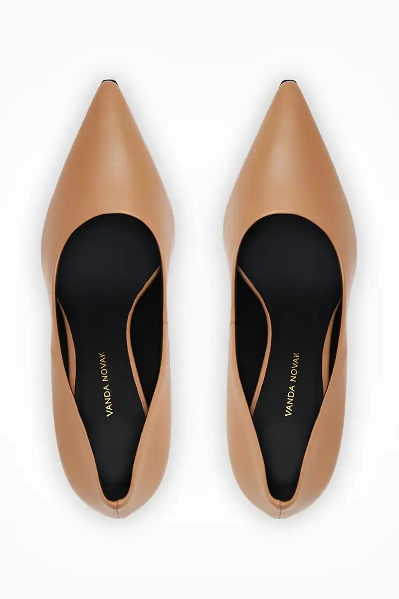 tacchi in pelle Aleksandra colore beige Aleksandra miniatura 4