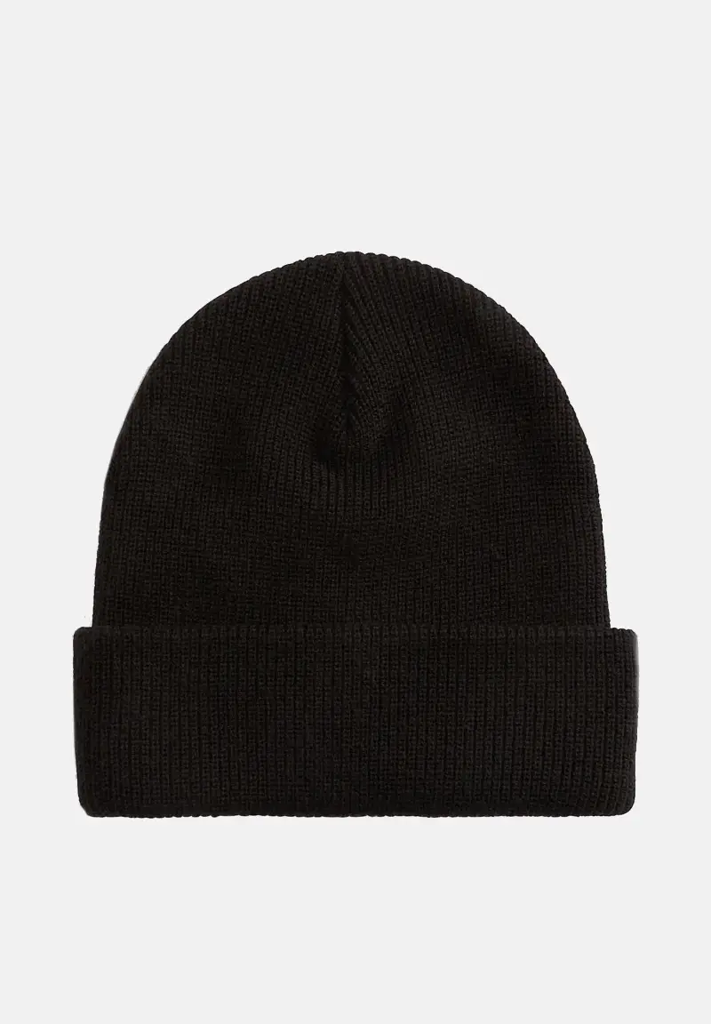 Berretto Classic Cuff nero per uomo e donna miniatura 2