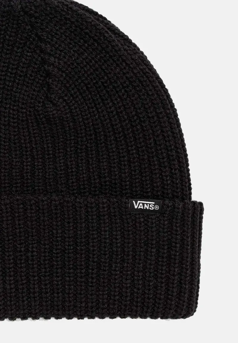 Berretto nero per uomo e donna con logo miniatura 2