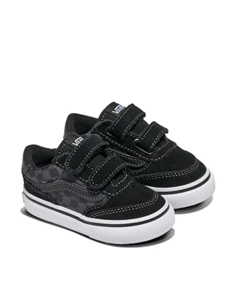 Vans Brooklyn, Scarpe da Ginnastica Unisex - Bambini e Ragazzi, KOU - Checkerboard Black/Asphalt, 19 EU
