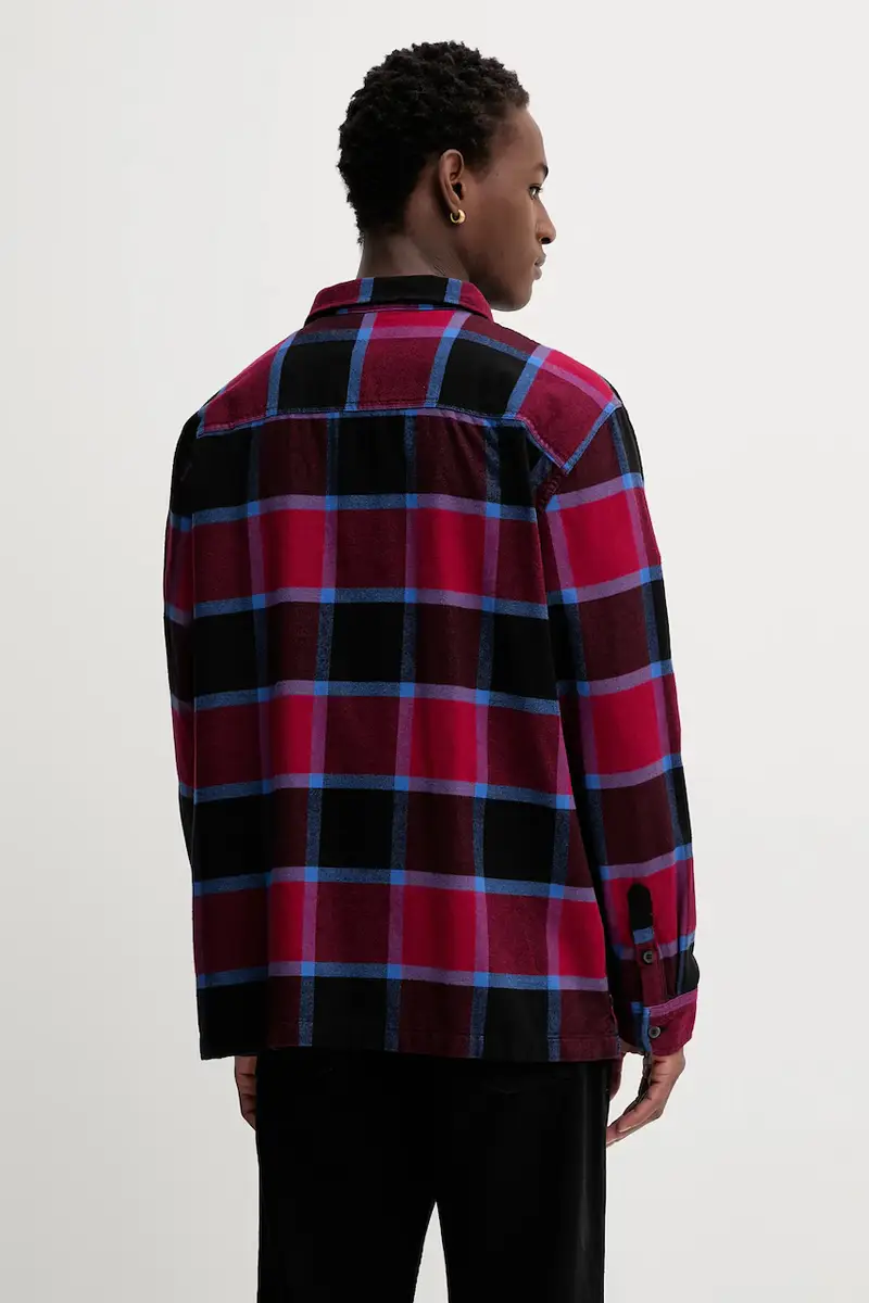 camicia in cotone uomo colore granata VN000P7ZF0G1 miniatura 3