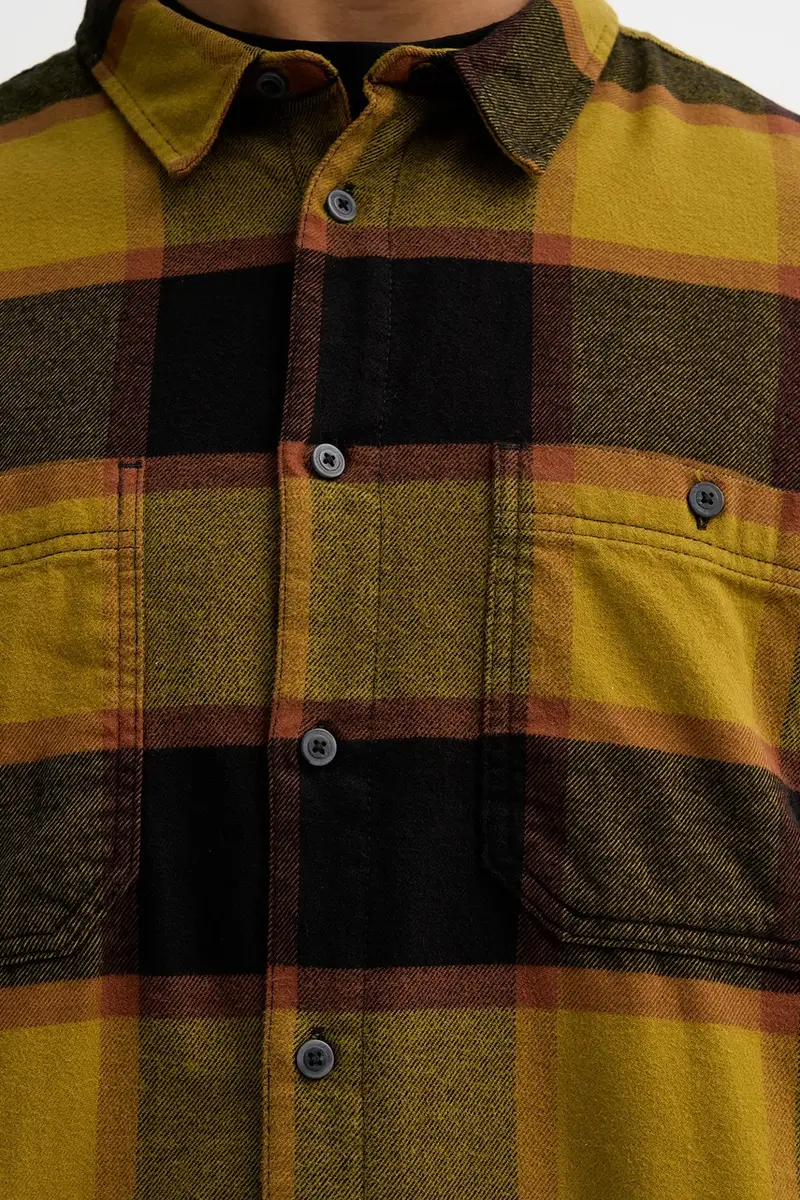 camicia in cotone Verde miniatura 5