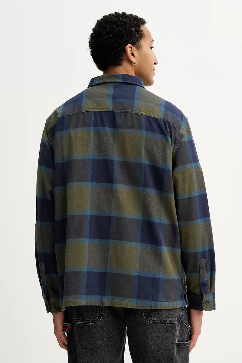 camicia in cotone Verde miniatura 3