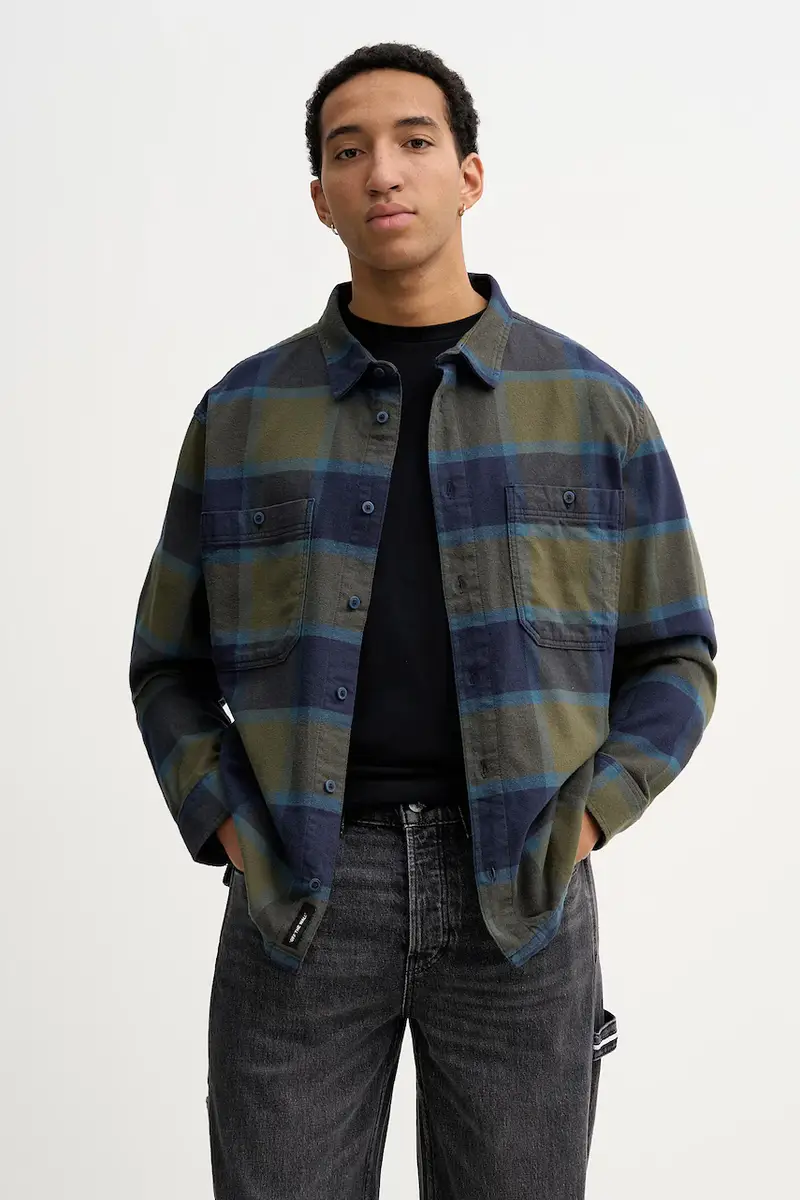 camicia in cotone Verde